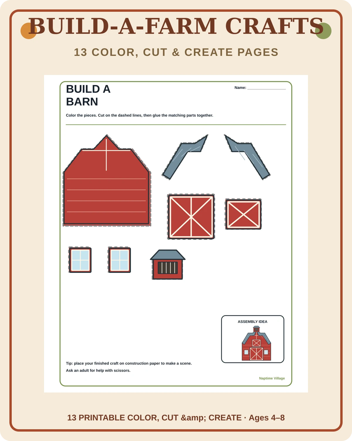 13 Build-a-Farm Crafts