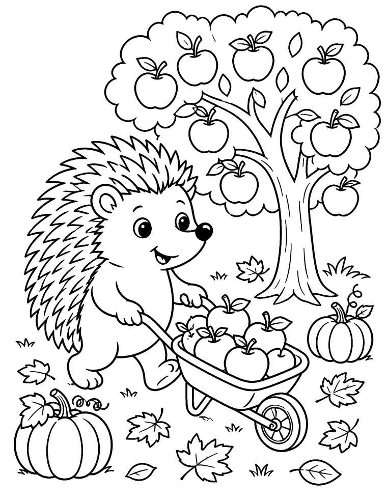 Cozy Fall Adventures Coloring Book preview 3