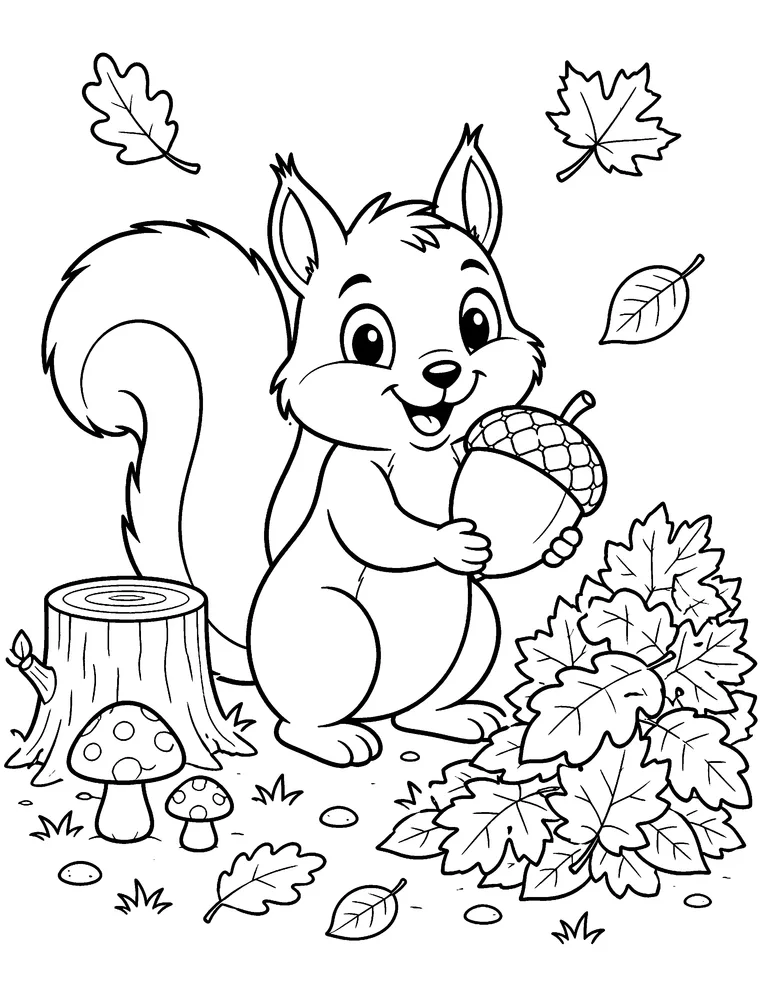 Cozy Fall Adventures Coloring Book preview 5