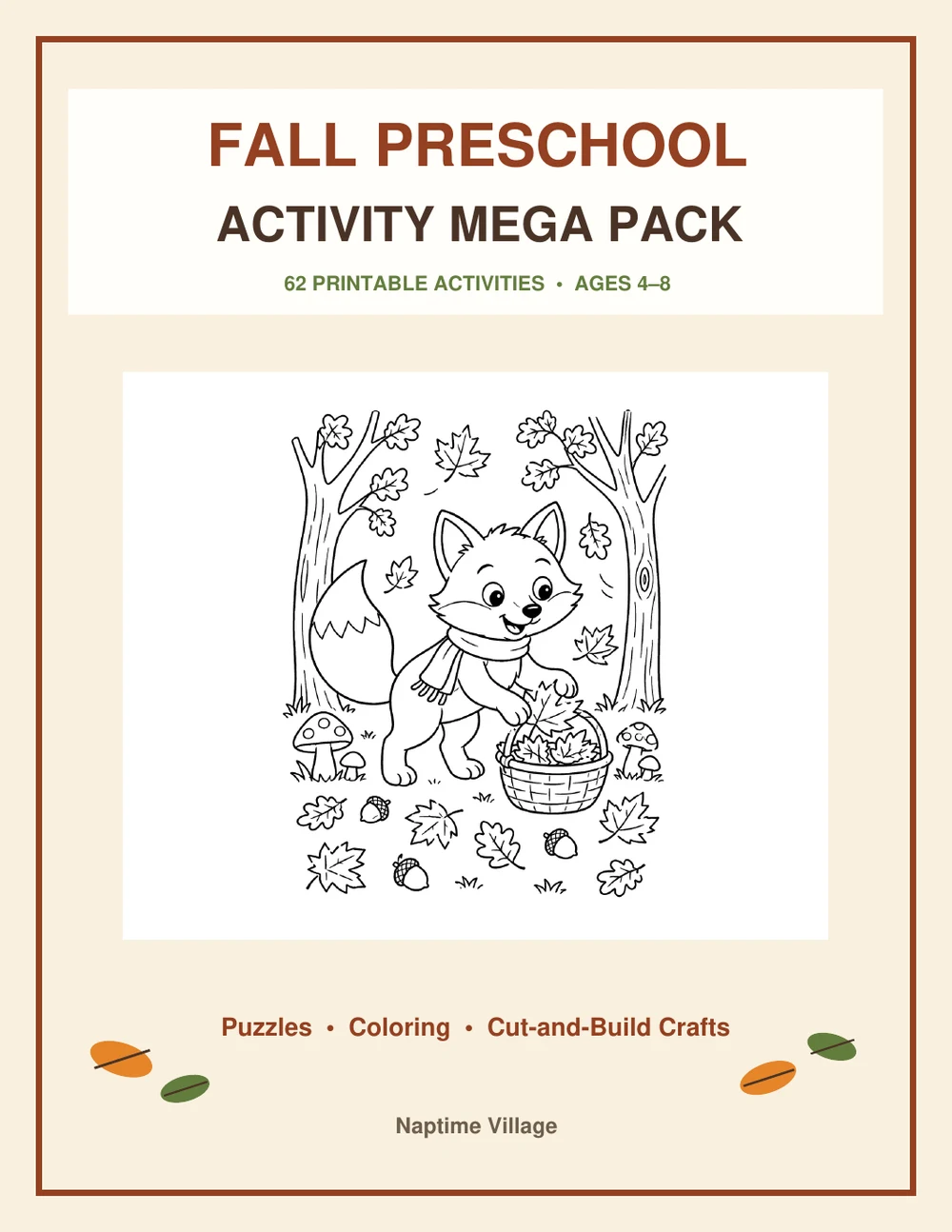 Fall Preschool Activity Mega Pack