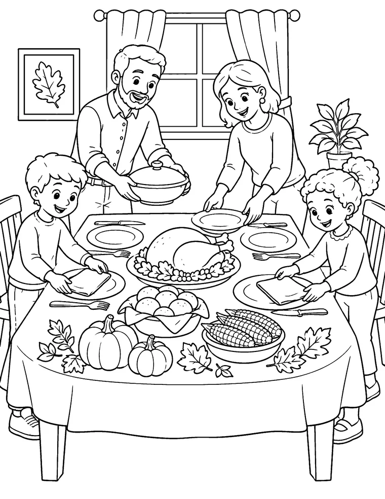 Grateful Thanksgiving Coloring Book preview 2