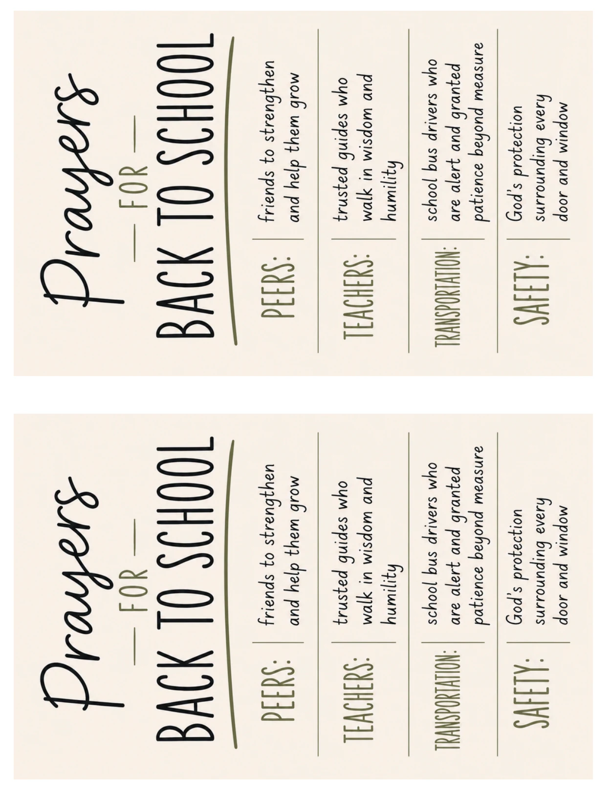 Prayer for Back to School preview 2
